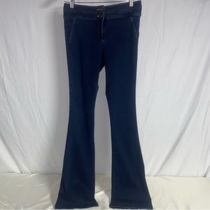 Veronica Beard High Waisted Flare Jeans, Dark Rinse, Size 8